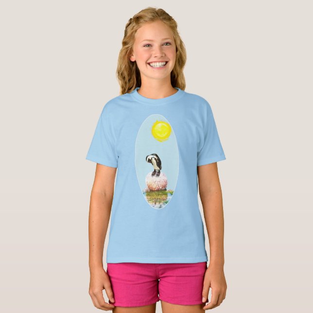 Napping Penguin in the Sun T-Shirt (Front Full)