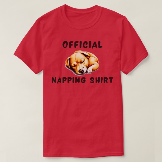 Napping shirt dog (Design Front)