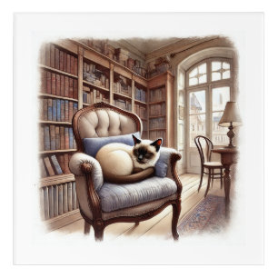 Napping Siamese Acrylic Print