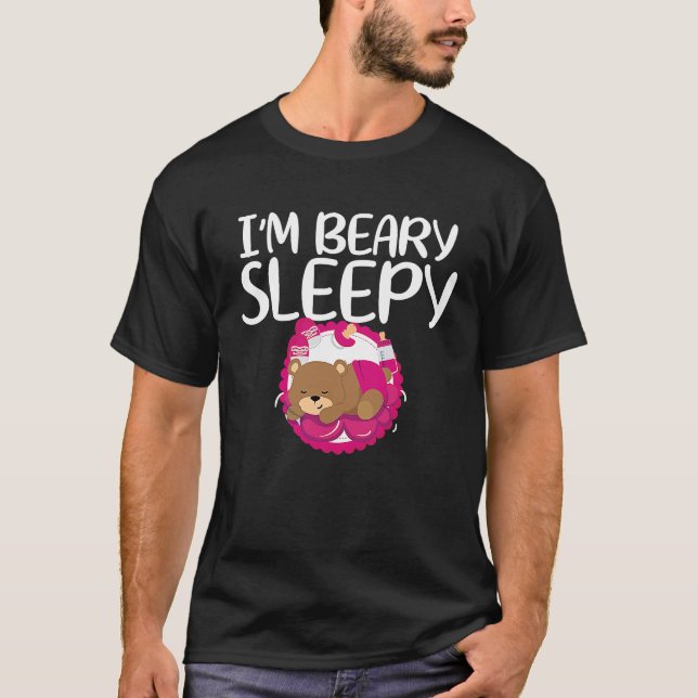 Nappy Girl Little Padded Princess I Sleepy T-Shirt (Front)