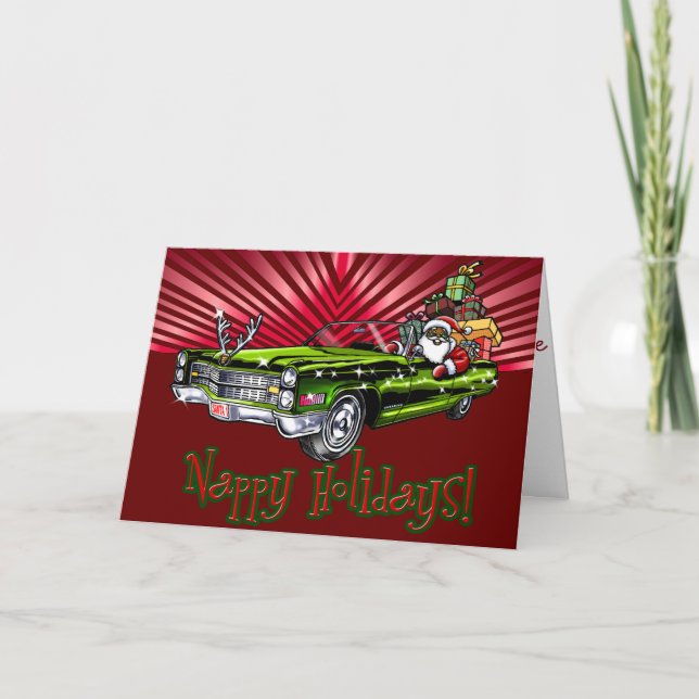 Nappy Holidays! Holiday Card (Front)