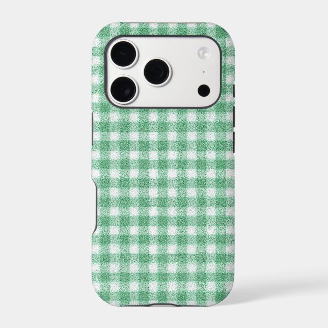 Nappy Mint Green Gingham  Case-Mate iPhone Case (Back)