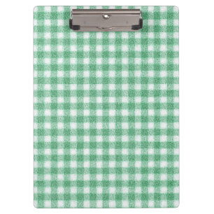 Nappy Mint Green Gingham Clipboard