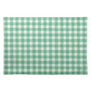 Nappy Mint Green Gingham Cloth Placemat
