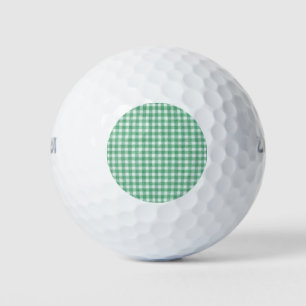 Nappy Mint Green Gingham Golf Balls
