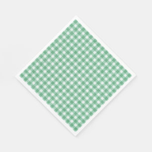 Nappy Mint Green Gingham Napkins