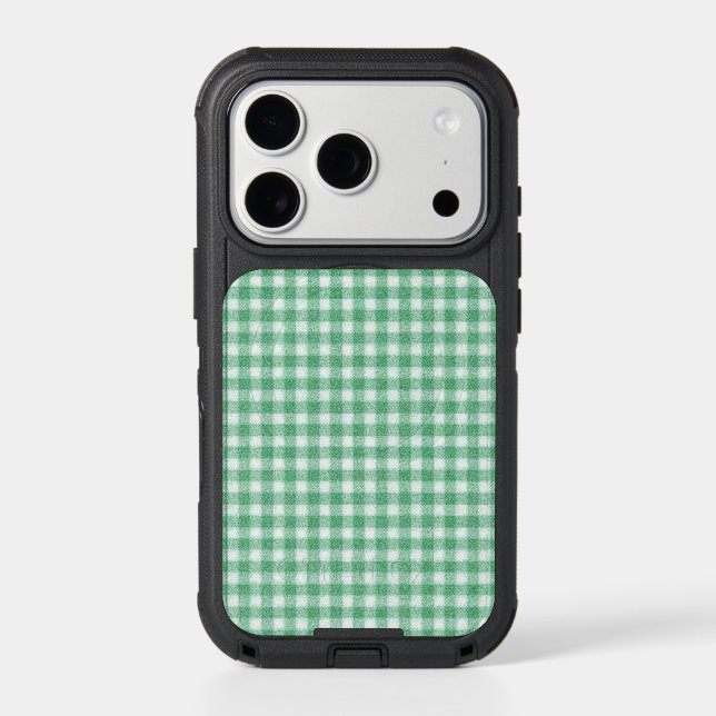 Nappy Mint Green Gingham  Otterbox iPhone Case (Back)