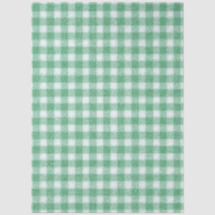 Nappy Mint Green Gingham  Tissue Paper
