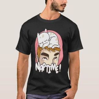 Naptime cat sleep on head T-Shirt