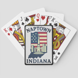 Naptown Indiana Monument Circle Poker Cards