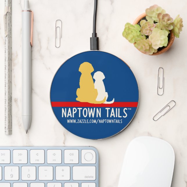 Naptown Tails Wireless Charger Dog Lover (Desk)
