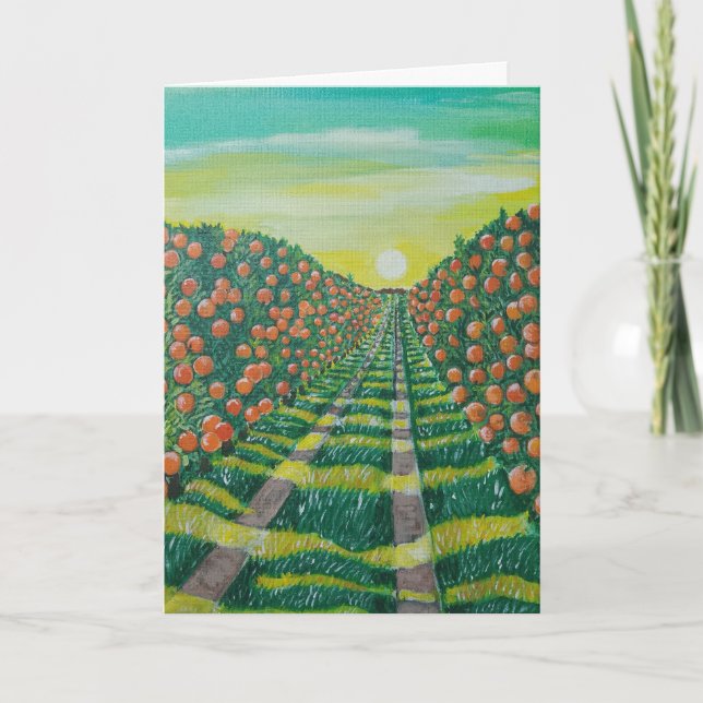 Naranjas de Valencia Painting by Alfred Fox Card (Front)