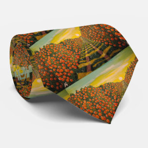 Naranjas de Valencia Painting by Alfred Fox Neck Tie