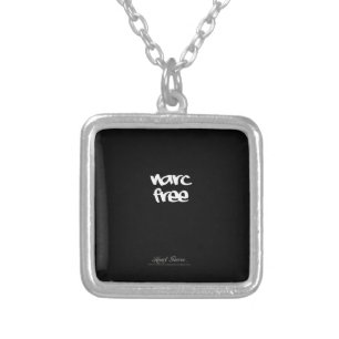 Narc Free Pendant Square Silver-modern