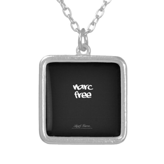 Narc Free Pendant Square Silver-modern (Front)