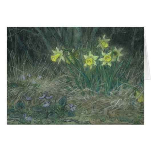 Narcissi and Violets, c.1867 Cards (Front Horizontal)