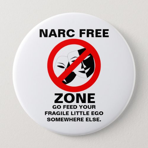 NarcissistNarc Free Zone Button