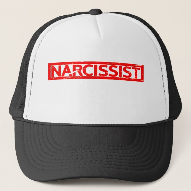 Narcissist Stamp Trucker Hat (Front)