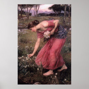 Narcissus by John William Waterhouse - 1912 Poster