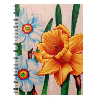 narcissus flowers notebook