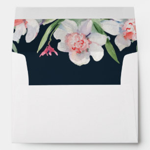 Narcissus on Navy with Return Address Envelope