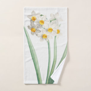 Narcissus, Pierre-Joseph Redouté, 1805 Hand Towel