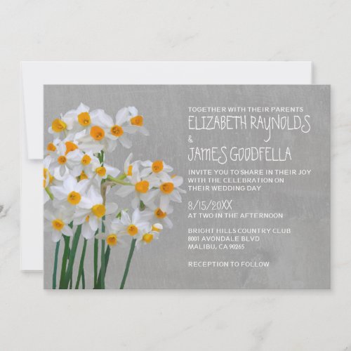 Narcissus Wedding Invitations