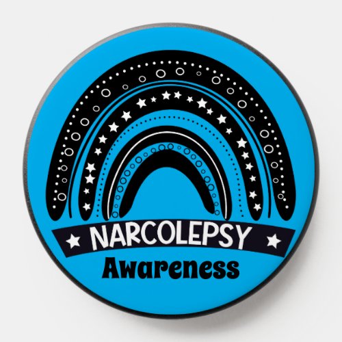 Narcolepsy Awareness Black Rainbow PopSocket