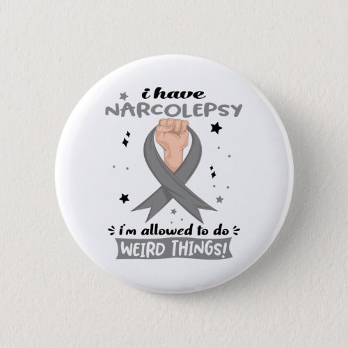 Narcolepsy Awareness Month Ribbon Gifts Button