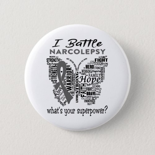 Narcolepsy Awareness Month Ribbon Gifts Button