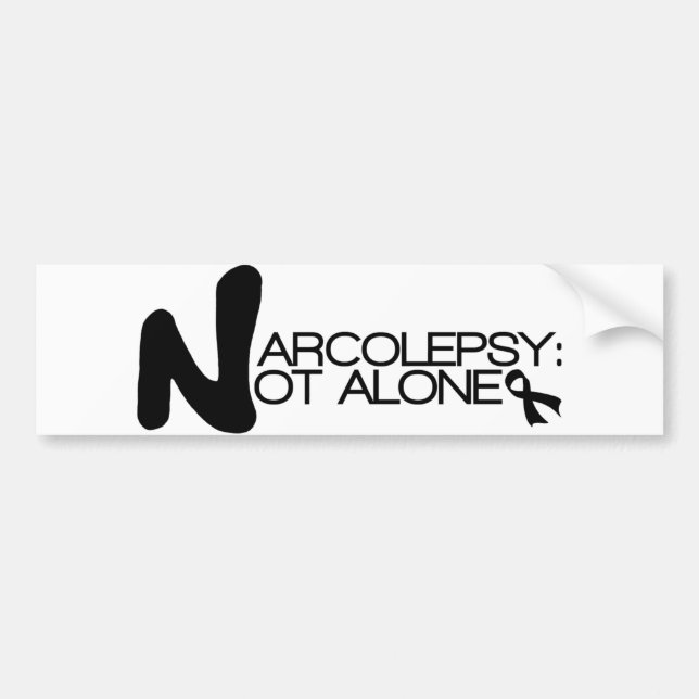 NARCOLEPSY: NOT ALONE™ Bumper Sticker (Front)
