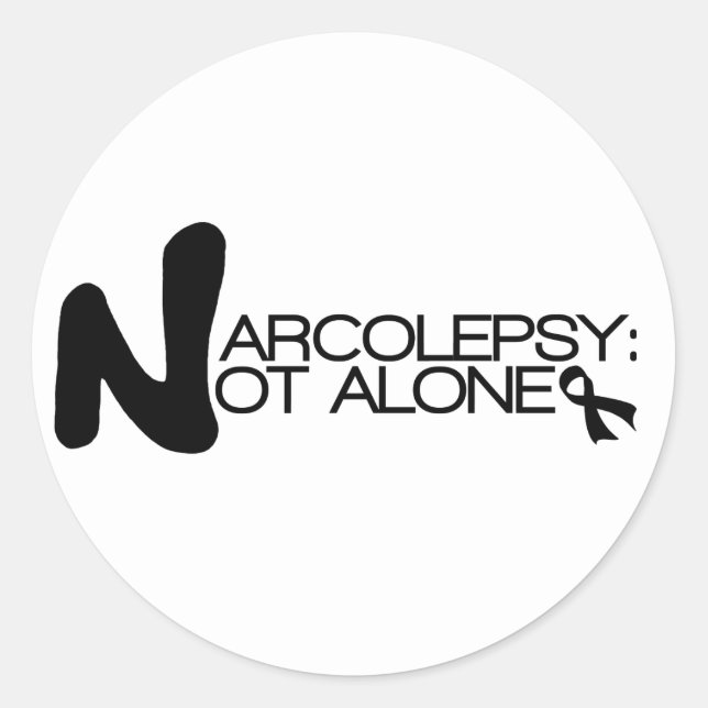 NARCOLEPSY: NOT ALONE™ Classic Stickers (Front)