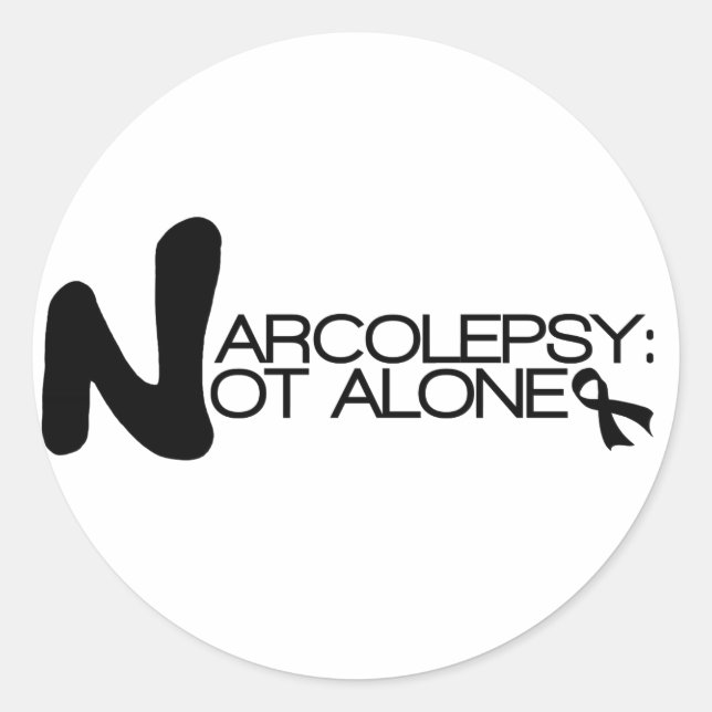 NARCOLEPSY: NOT ALONE™ Classic Stickers (Front)