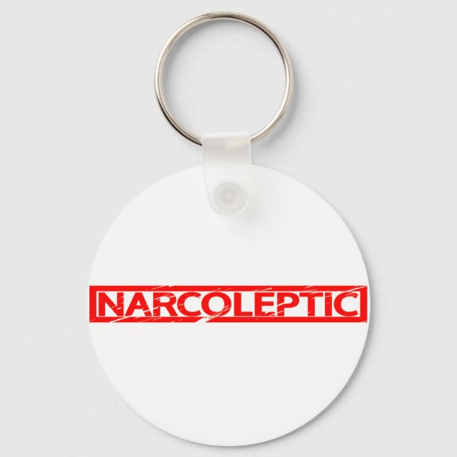 Narcoleptic Stamp Keychain (Front)