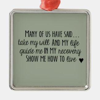 Narcotics Anonymous 3rd Step Prayer Ornament