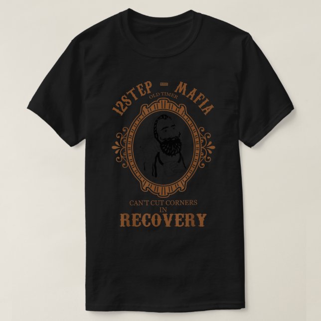 Narcotics Anonymous Shirts 12 Step Mafia Sobriety  (Design Front)