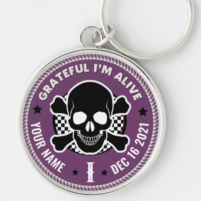 Narcotics Anonymous Themed Cleantime Gift Keychain (Front)