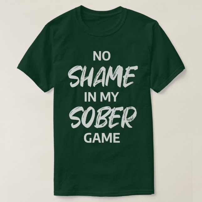 Narcotics sober Drug Alcohol Addiction recovery NA T-Shirt (Design Front)