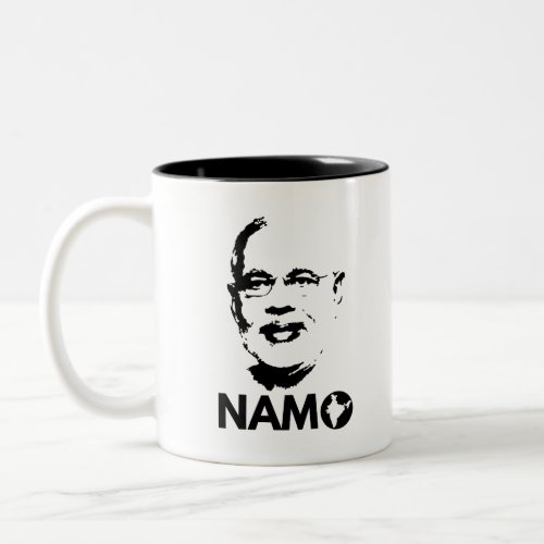 Narendra Modi Face Namo Again 2019 India BJP T_shi Two_Tone Coffee Mug