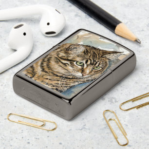 Nari- A study of my cat Zippo Lighter