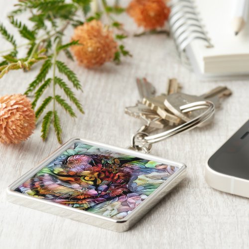 Nari and the Flowers Keychain