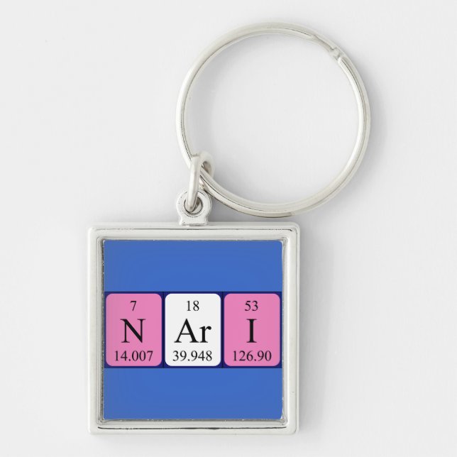 Nari periodic table name keyring (Front)