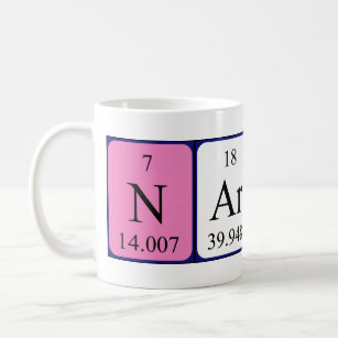 Nario periodic table name mug