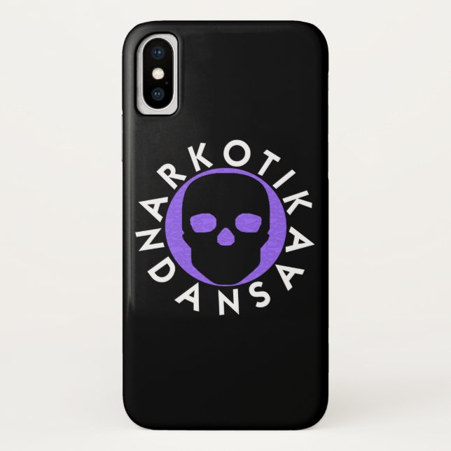 NARKOTIKA LIV Violet case iPhone X  black N3 (Back)