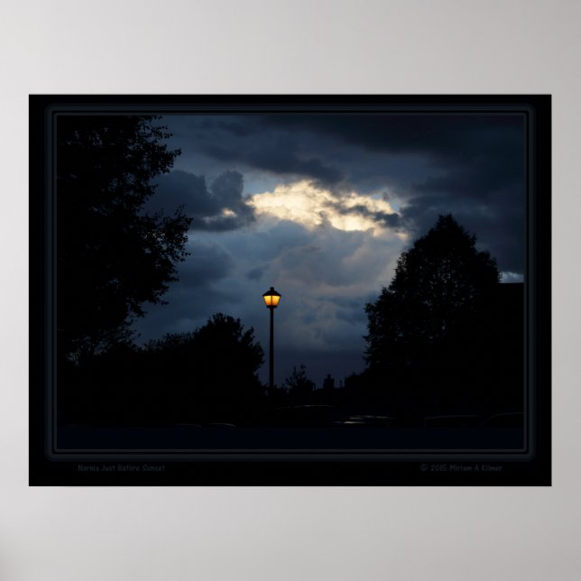 Narnia Just Before Sunset ~ Miriam Kilmer Poster (Front)