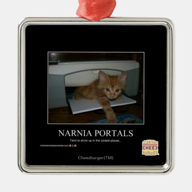 Narnia Portals Metal Ornament (Front)