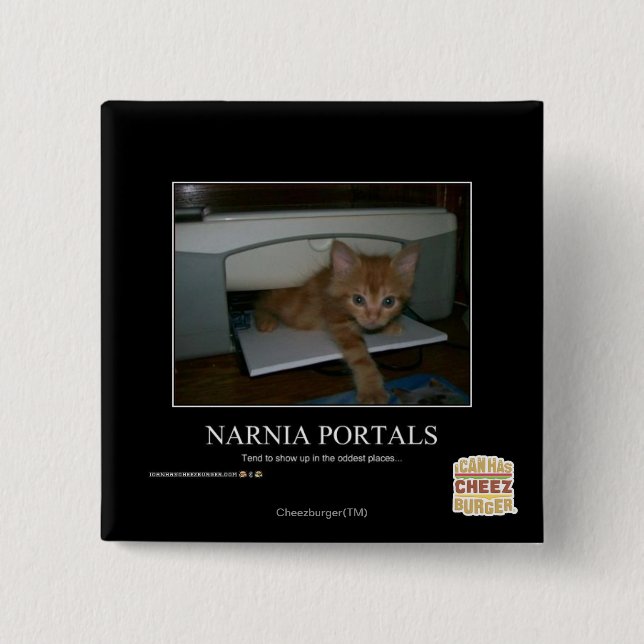 Narnia Portals Pinback Button (Front)
