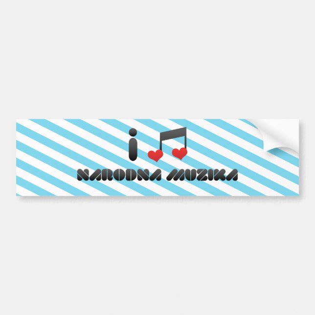 Narodna Muzika Bumper Sticker (Front)