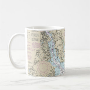 Narragansett Bay Nautical Chart 13221 Coffee Mug