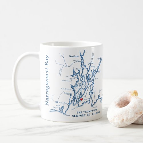Narragansett Bay Newport RI Gift Coffee Mug